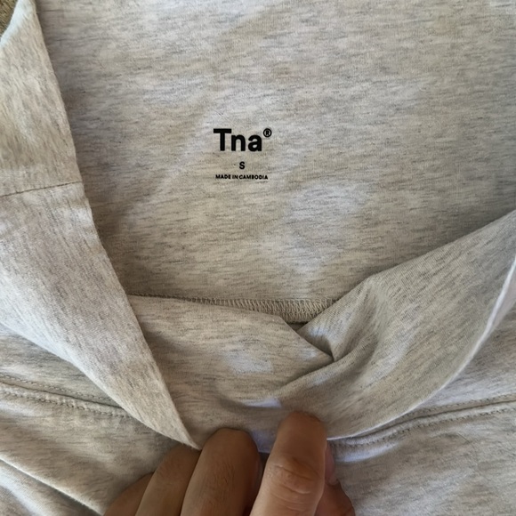 TNA Chill Atmosphere 7in High-waisted Heather Gray Biker Shorts Small - Picture 5 of 5